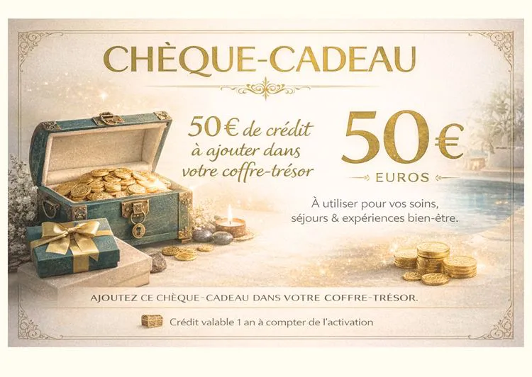 Bon cadeau / cr&eacute;dit coffre tr&eacute;sors